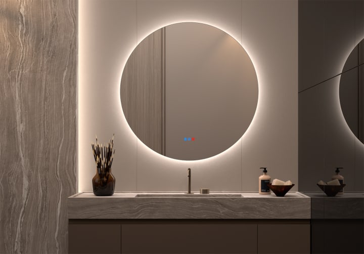 Espejo de baño con luz LED Bruntec Sun Principal 3