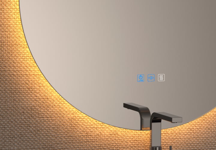 Espejo de baño con luz LED Bruntec Sun Detalle 5
