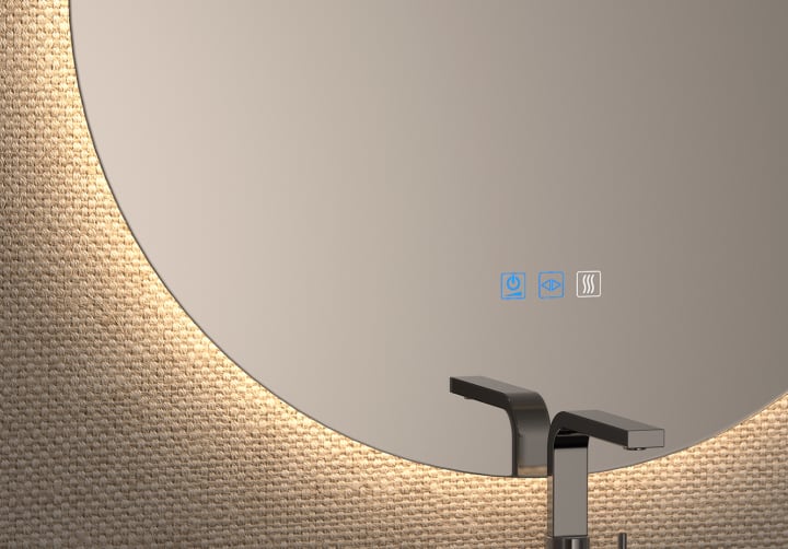 Espejo de baño con luz LED Bruntec Sun Detalle 7