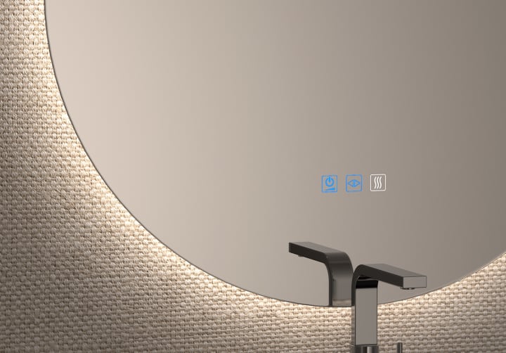 Espejo de baño con luz LED Bruntec Sun Detalle 6