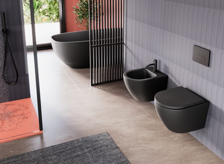 Pack inodoro suspendido + cisterna empotrada Bruntec Lisboa Ambiente 5