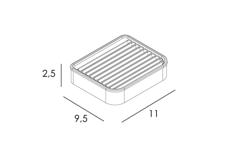 Jabonera de baño a pared Manillons Torrent Eco 6500 Croquis 7