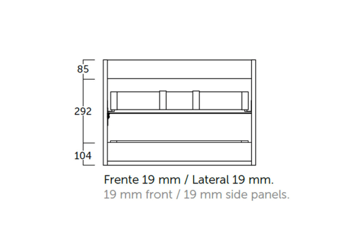 Mueble de baño Coycama Landes Croquis 6