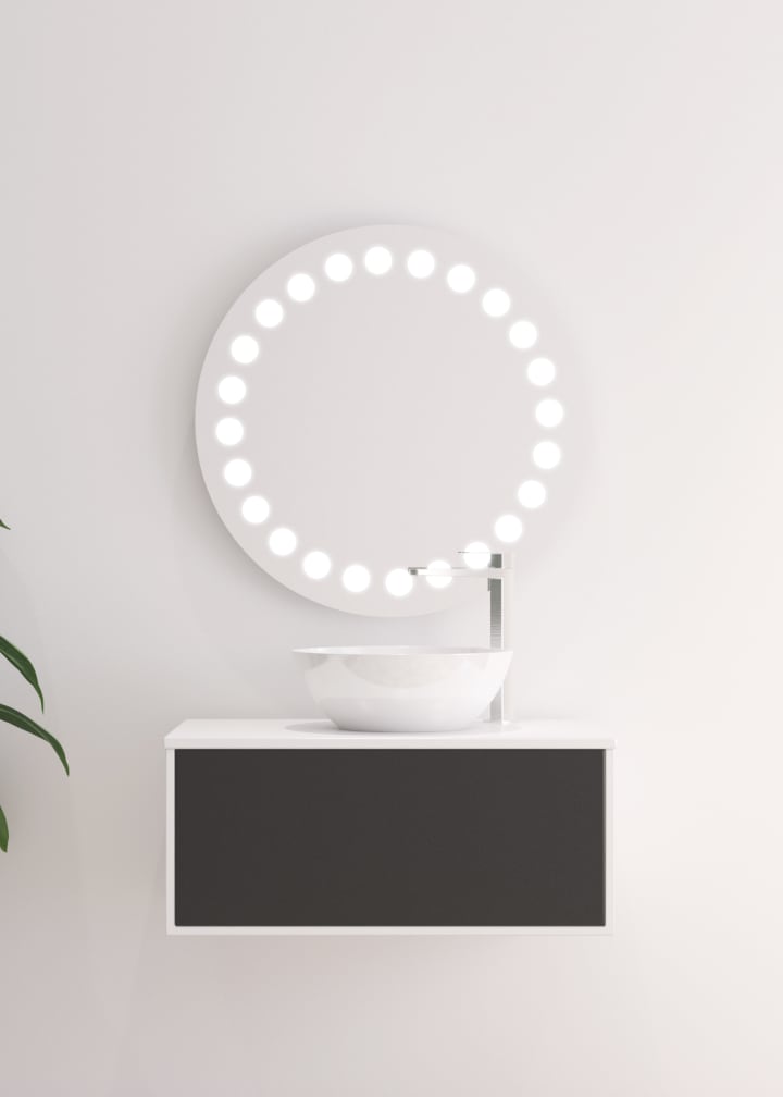 Espejo de baño con luz LED Bruntec Fashion Principal 1