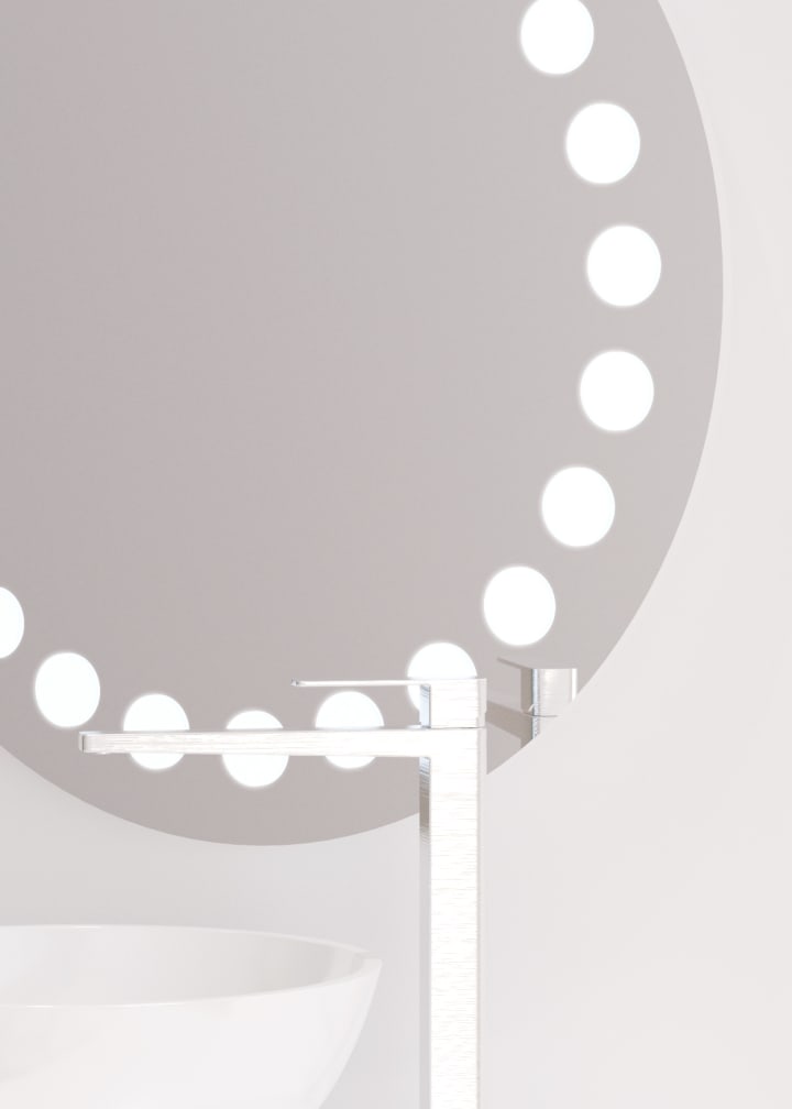 Espejo de baño con luz LED Bruntec Fashion Detalle 2
