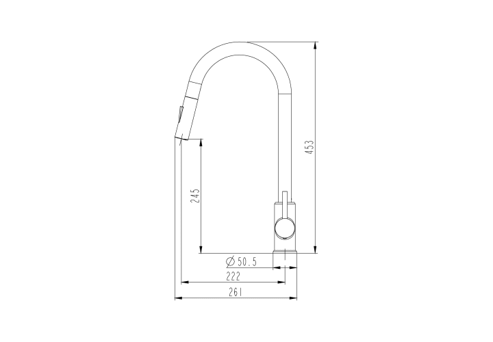 Grifo de cocina GME Round Croquis 10