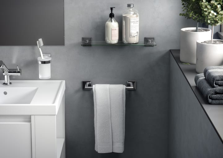 Toallero barra de baño Cosmic Square Duo Ambiente 3