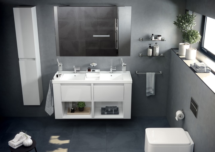 Toallero barra de baño Cosmic Square Duo Ambiente 4
