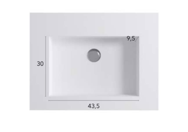 Lavabo suspendido Bruntec Miami Croquis 3