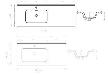 Conjunto mueble de baño Grupo Seys Lazio Croquis 5