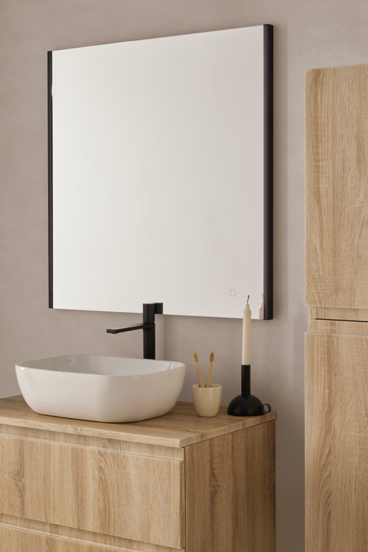 Conjunto mueble de baño con lavabo sobre encimera Sanchis Nice Detalle 4