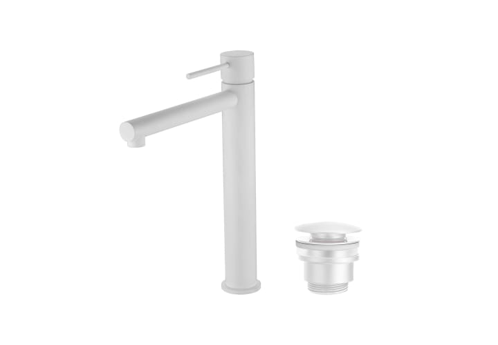 Pack Grifo de lavabo caño alto Imex Milos + Válvula click-clack Principal 1