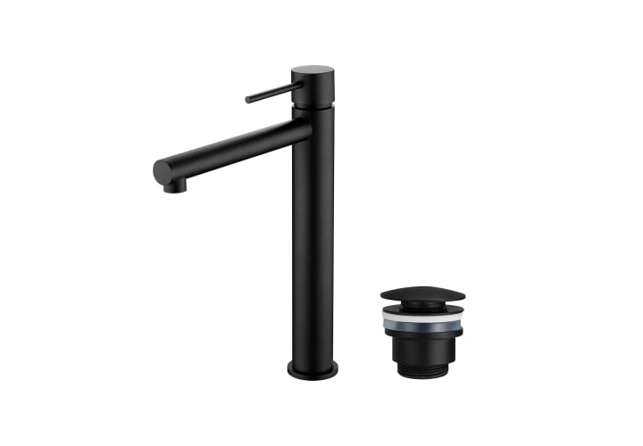 Pack Grifo de lavabo caño alto Imex Milos + Válvula click-clack Principal 2