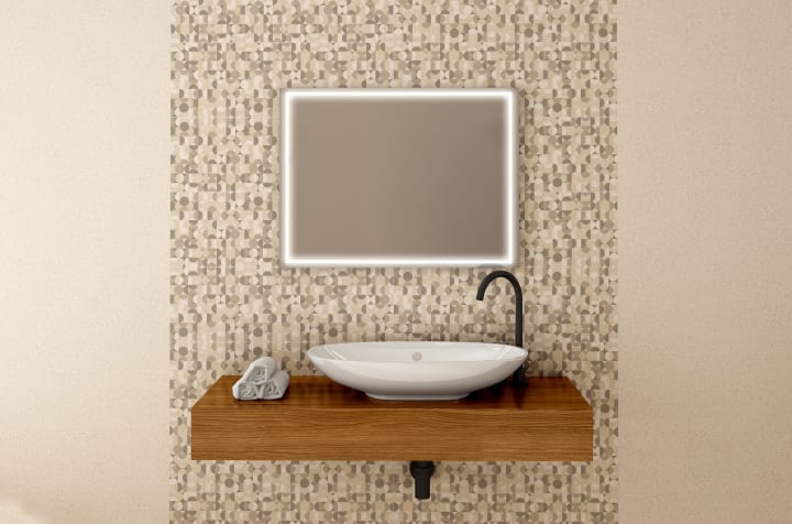 Espejo de baño con luz LED Bruntec Orion Principal 2