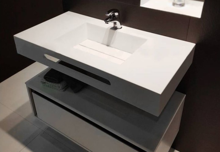 Lavabo suspendido Bruntec Miami Ambiente 4