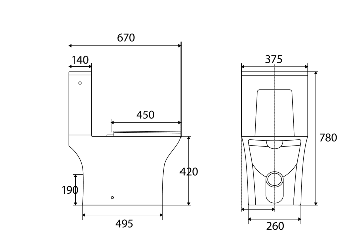 Inodoro Roc Square Bruntec Croquis 7