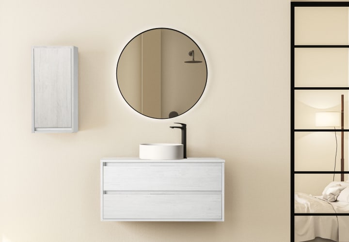 Mueble de baño con encimera de madera Bruntec Boston nórdico Principal 4