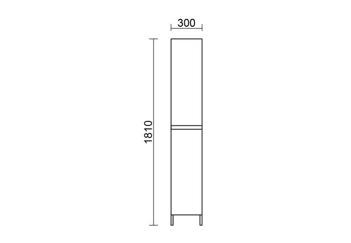 Columna de baño Salgar Infinity Croquis 5