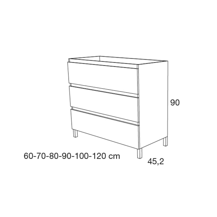 Mueble de baño Avila dos Carmen Croquis 10