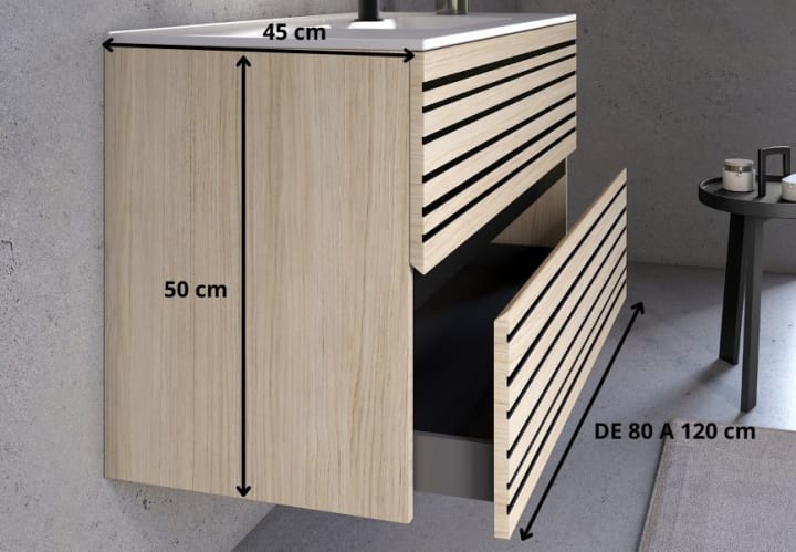 Conjunto de mueble de baño Bruntec Kora Croquis 5