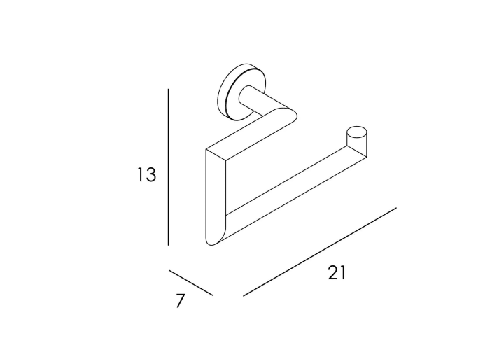 Toallero anilla grande de baño Manillons Torrent Eco 6500 Croquis 7
