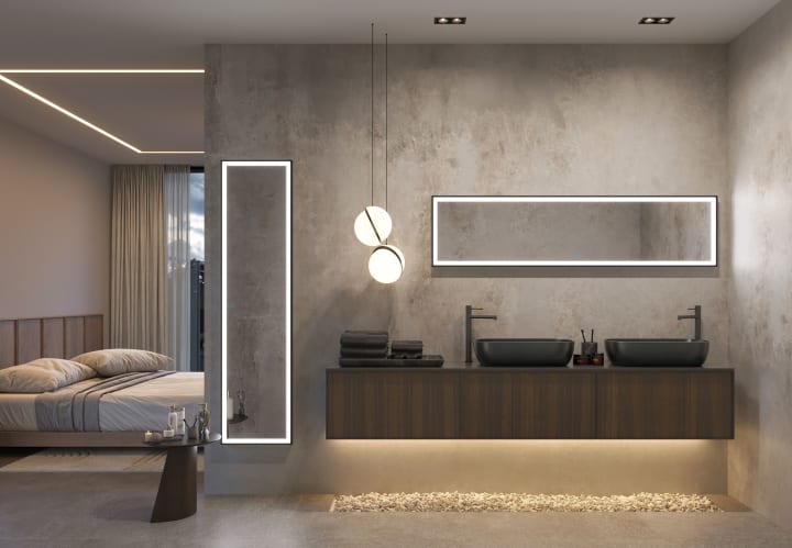 Espejo de baño con luz LED Ledimex New York Ambiente 8