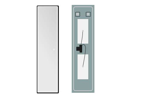 Espejo de baño con luz LED Ledimex New York Croquis 10