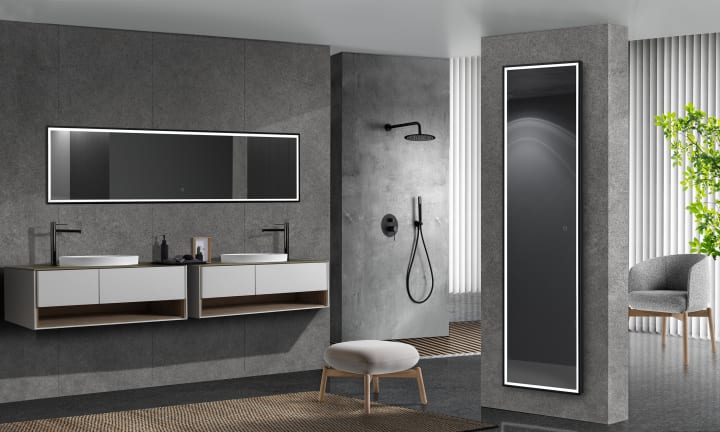 Espejo de baño con luz LED Ledimex New York Ambiente 6
