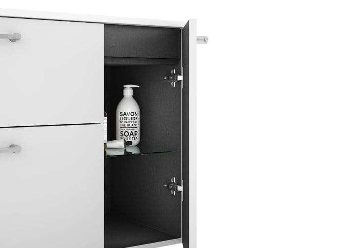 Conjunto de mueble de baño con banquillo con lavabo Flat Viso Verso Detalle 11