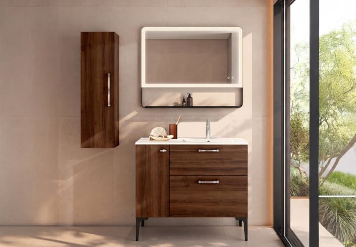 Conjunto de mueble de baño con banquillo con lavabo Flat Viso Verso Principal 5