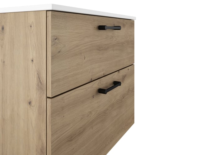 Conjunto de mueble de baño con banquillo con lavabo Flat Viso Verso Detalle 8