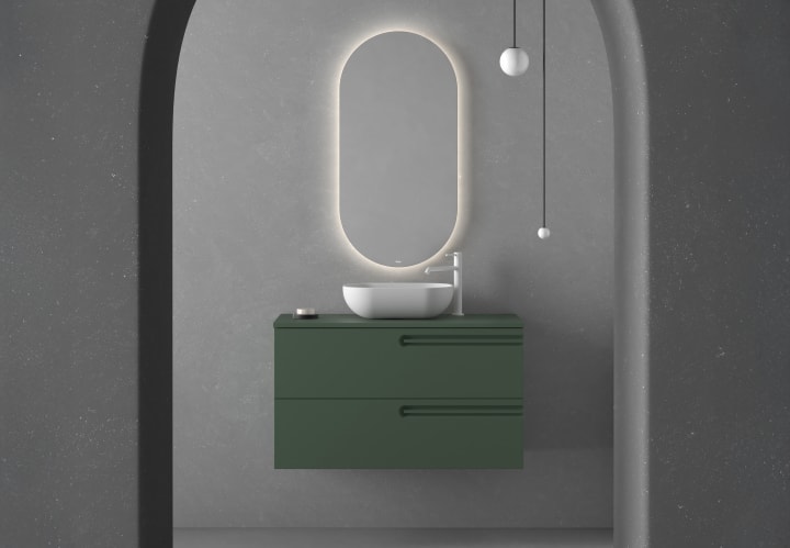 Mueble de baño con encimera de madera Royo Econic Principal 1