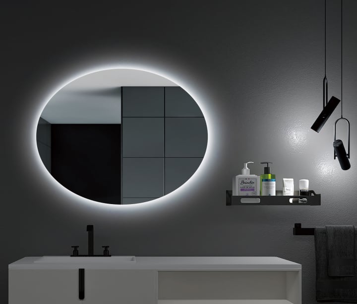 Espejo de baño con luz LED Ledimex Oval Principal 2