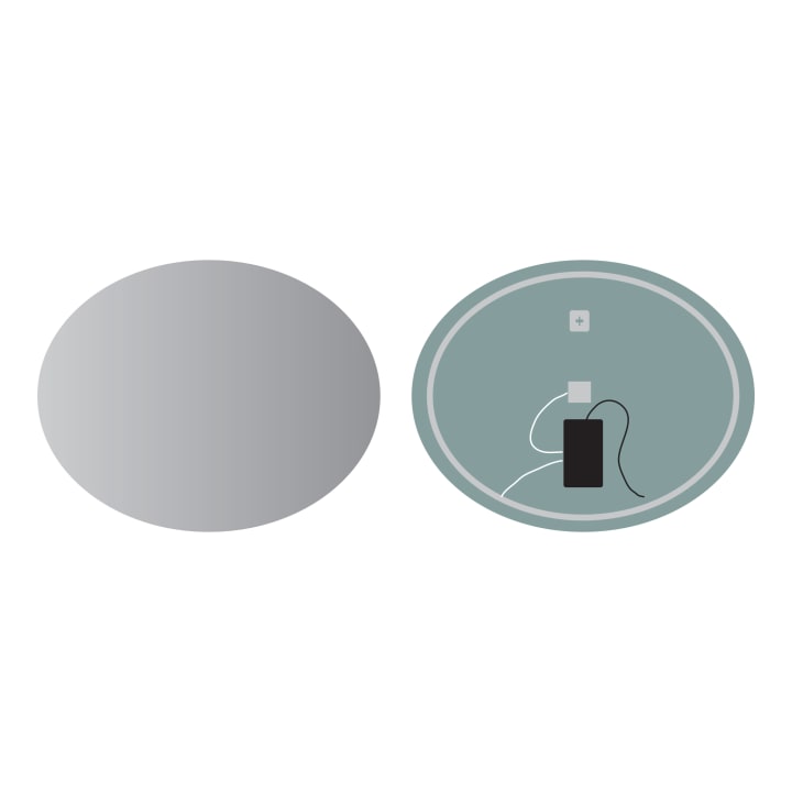 Espejo de baño con luz LED Ledimex Oval Croquis 7