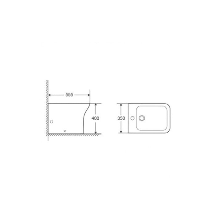 Bidé Bruntec Creta Croquis 2