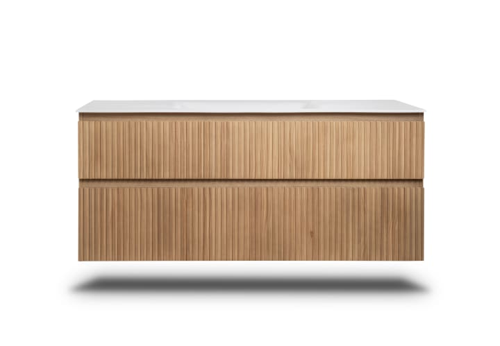 Conjunto de mueble de baño de madera maciza palilleria Bruntec Alpes 2 Detalle 3