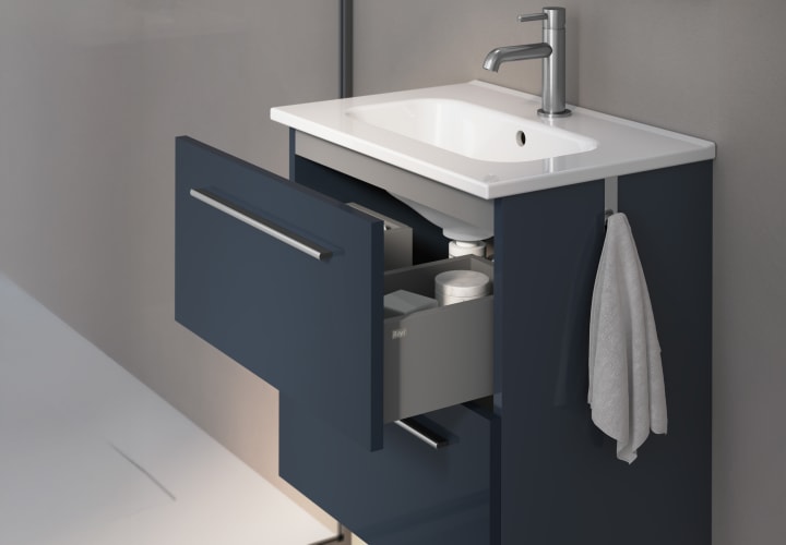 Conjunto completo mueble de baño fondo reducido 35 cm Royo Street Detalle 7