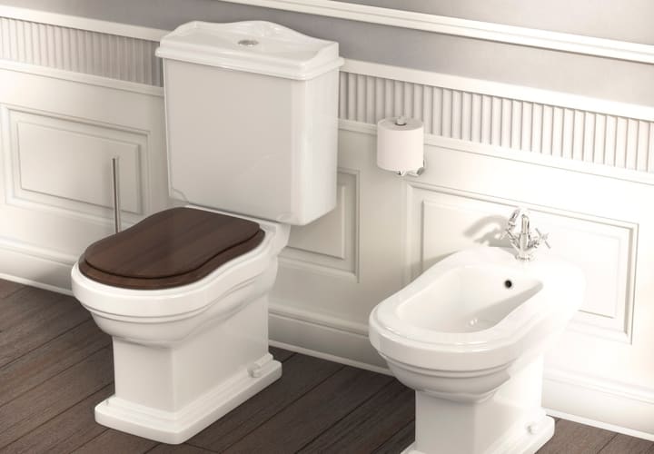 Inodoro compacto Fossil Natura Atenas con tapa de madera Ambiente 12