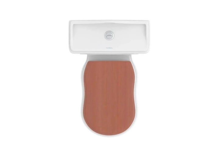 Inodoro compacto Fossil Natura Atenas con tapa de madera Detalle 11