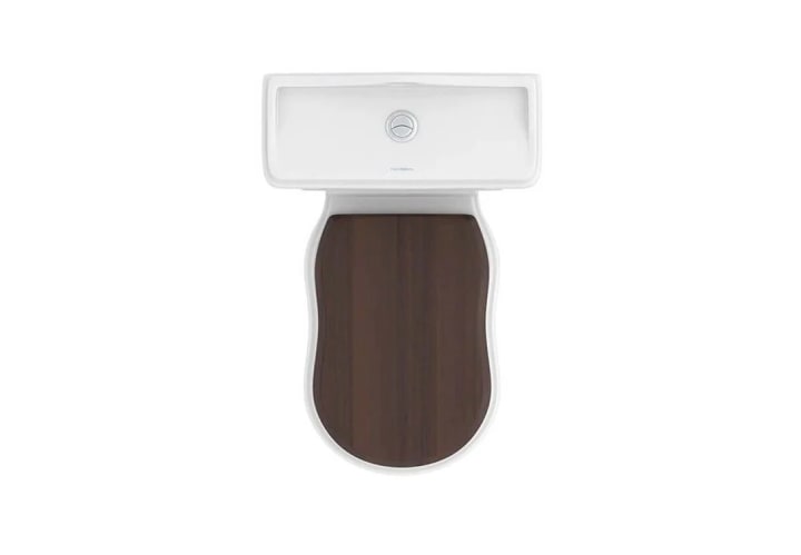 Inodoro compacto Fossil Natura Atenas con tapa de madera Detalle 6
