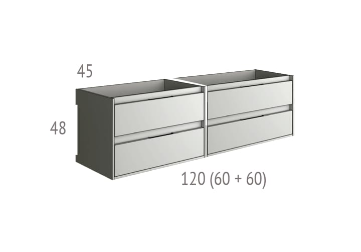 Conjunto mueble de baño Bruntec Boston Croquis 7