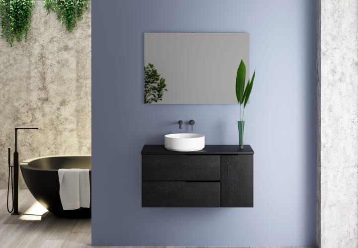 Mueble de baño con encimera de madera Bruntec Coban Principal 2