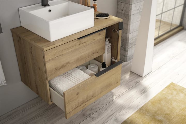 Mueble de baño con encimera de madera Bruntec Coban Detalle 4