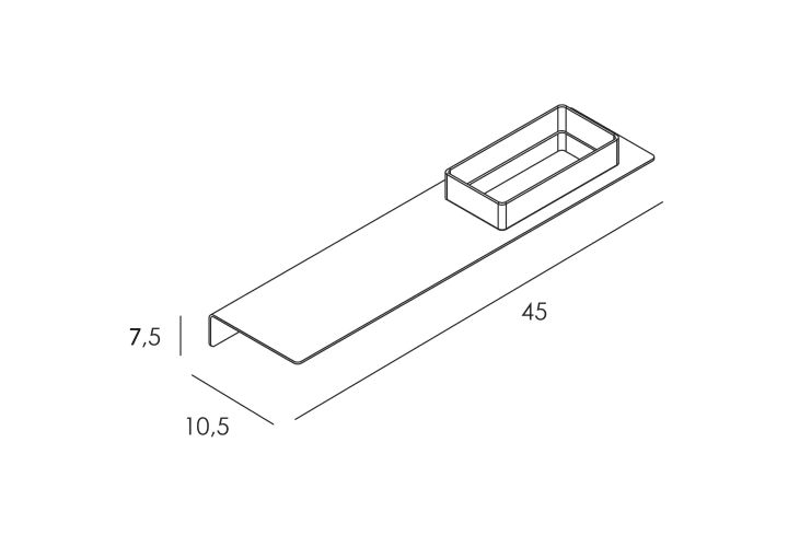 Repisa de baño Manillons Torrent Slim Croquis 6