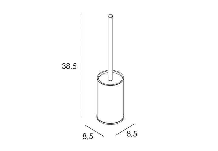 Escobillero de baño a suelo Manillons Torrent Eco 6500 Croquis 7