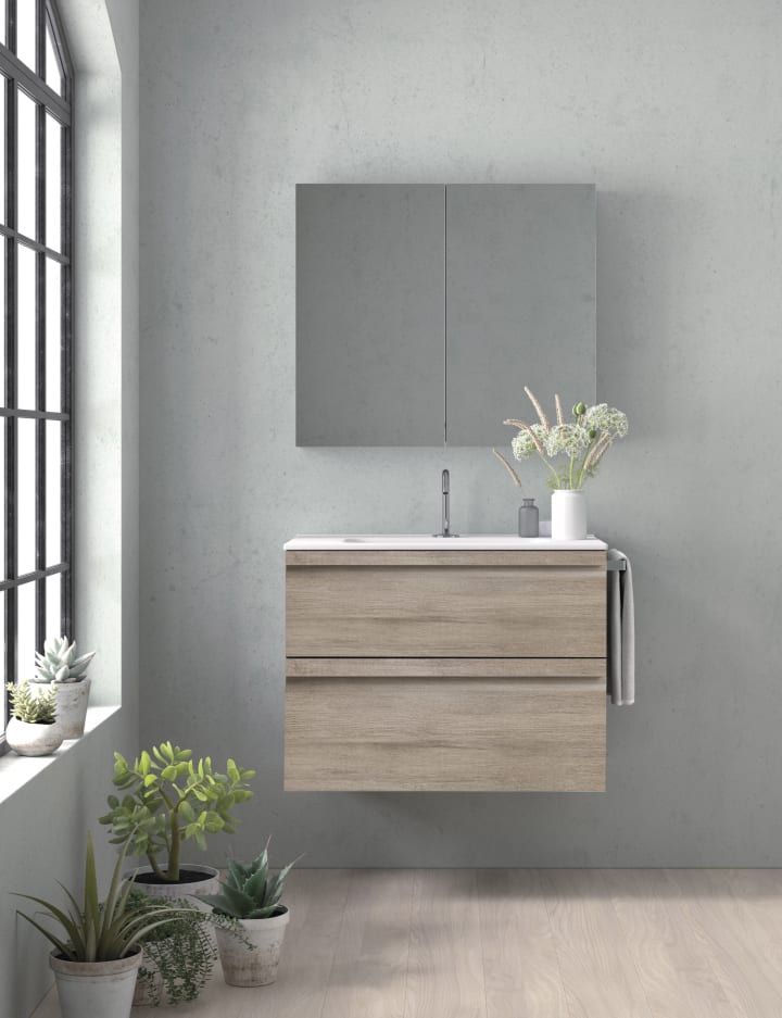 Mueble de baño fondo reducido 39 cm Avila dos Natalia Principal 1