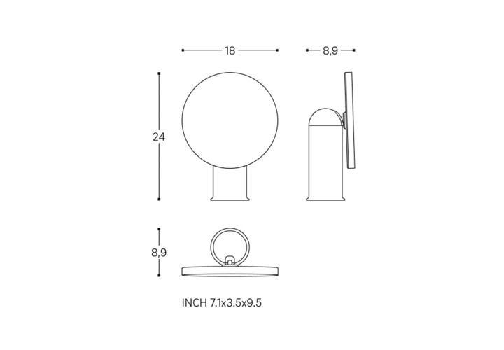 Espejo aumento de Cosmic Geyser Croquis 6