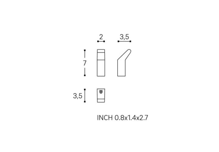 Percha de baño Cosmic Project Croquis 6