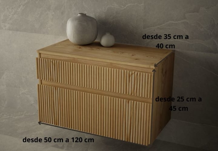 Cajonera de madera Bruntec Alpes Croquis 4