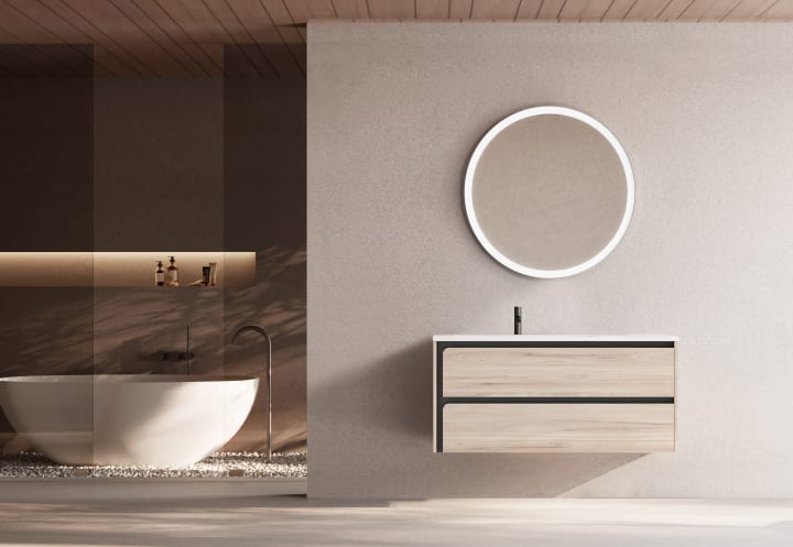 Conjunto mueble de baño Viso Indico Ambiente 18